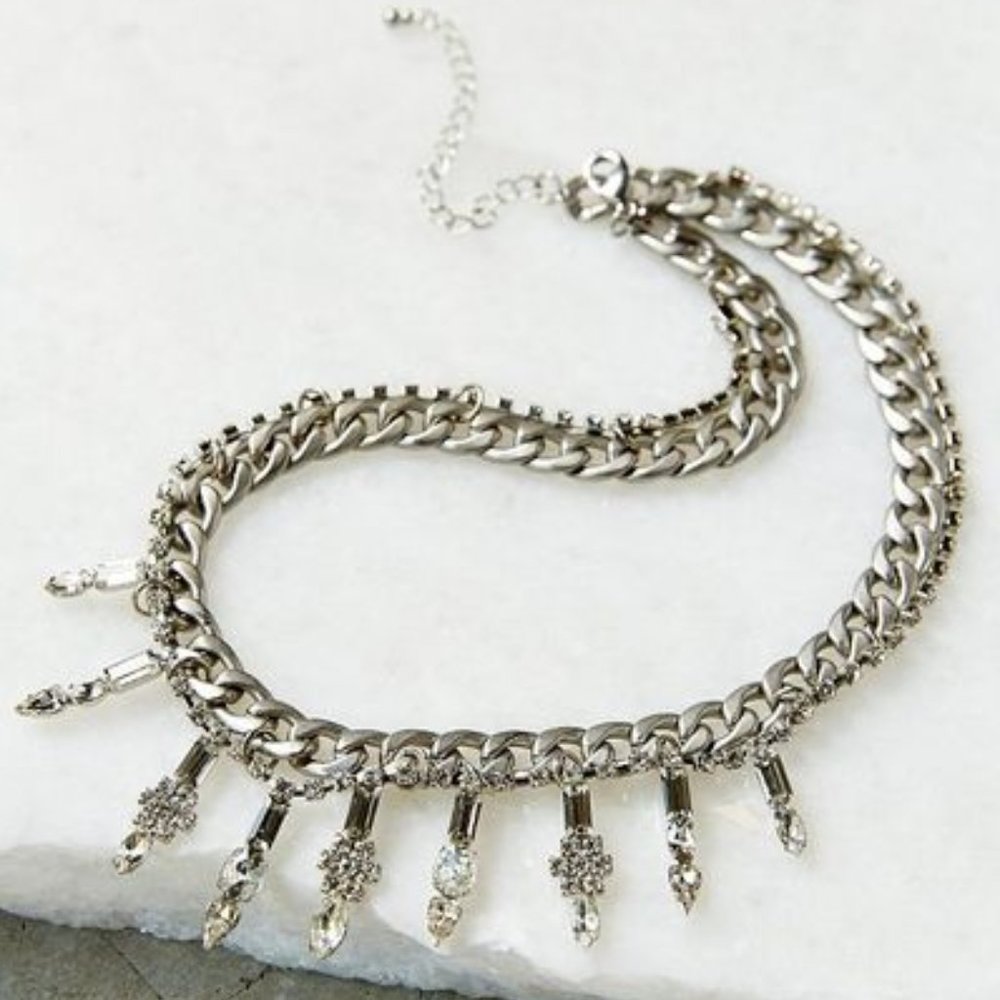 Urban Outfitters Frosted Chainlink Necklace NEW